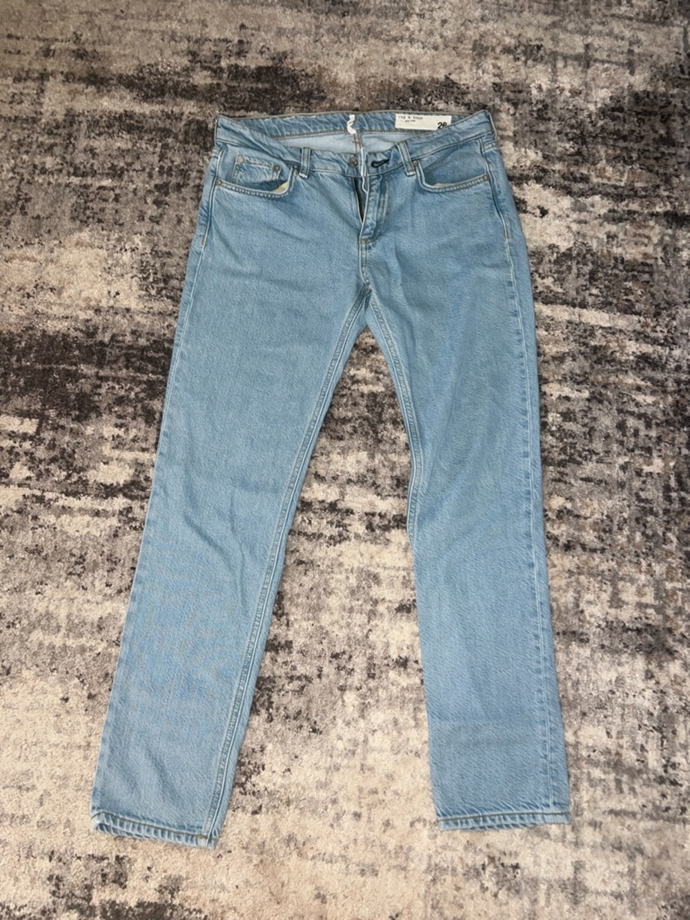rag & bone Light Blue Dre Low-Rise Boyfriend Jeans